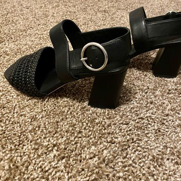 Via Spiga Evelyne Black Sandal with Block Heel - Picture 8 of 8